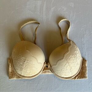 Body By Victoria Victoria’s Secret Nude/Tan Perfect Shape Bra Size 32D